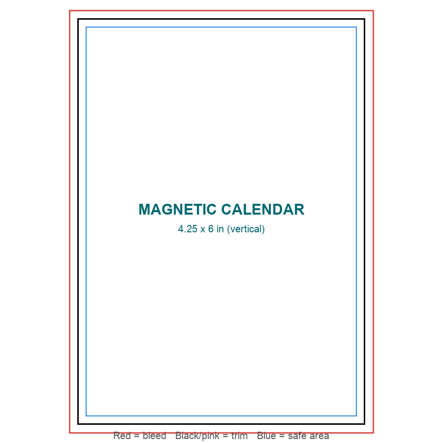 Magnetic Calendars template preview