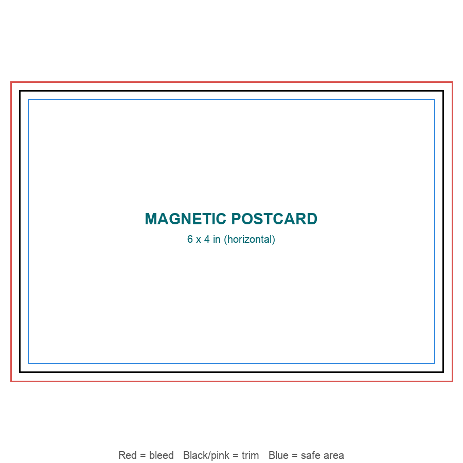 Magnetic Postcards template preview