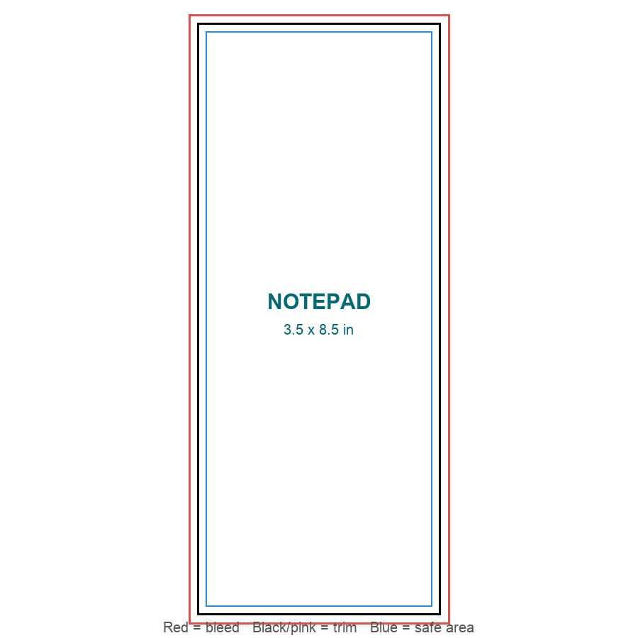 Notepads template preview