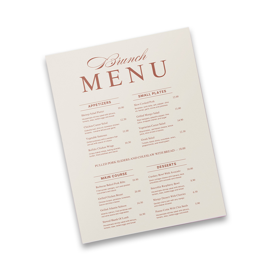 Flat Menus