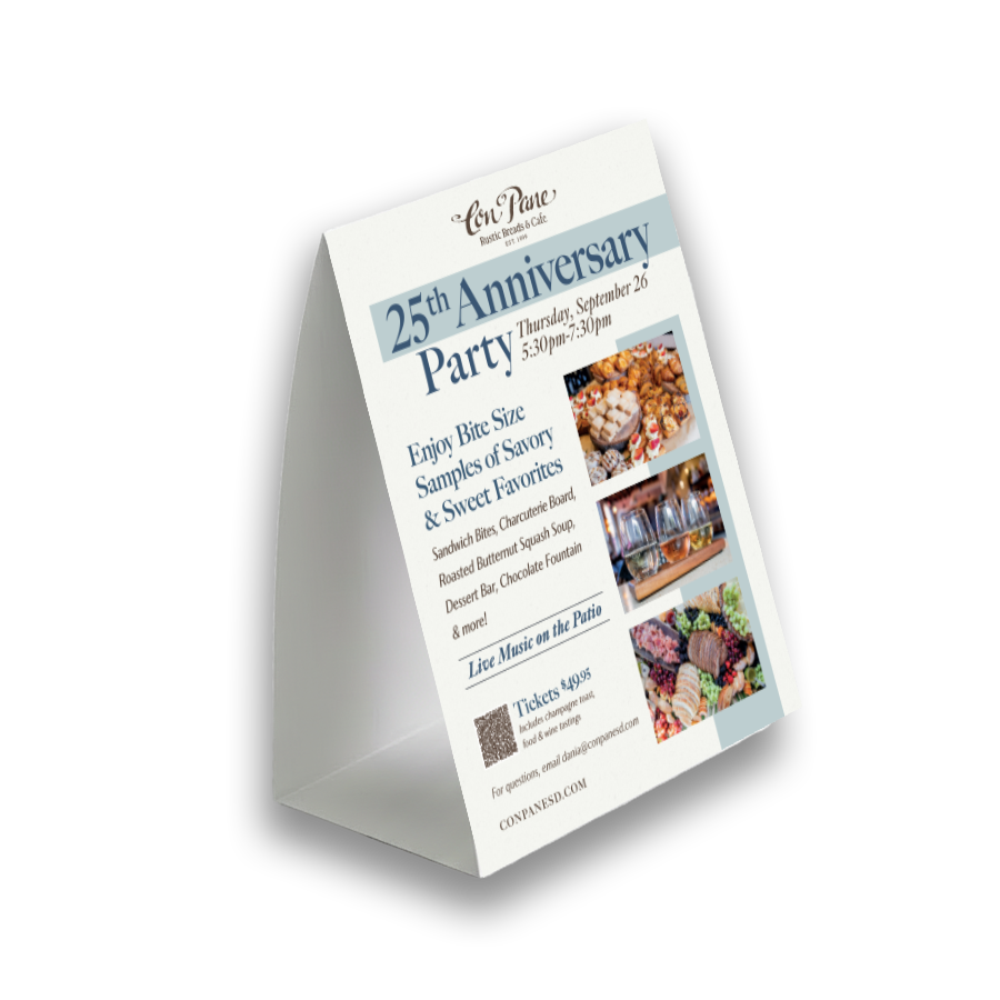 Standard Table Tents