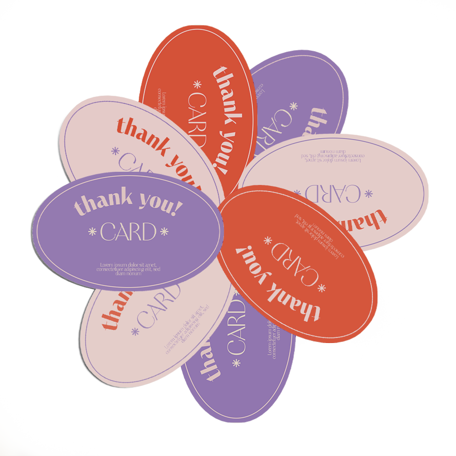 Oval Business Cards