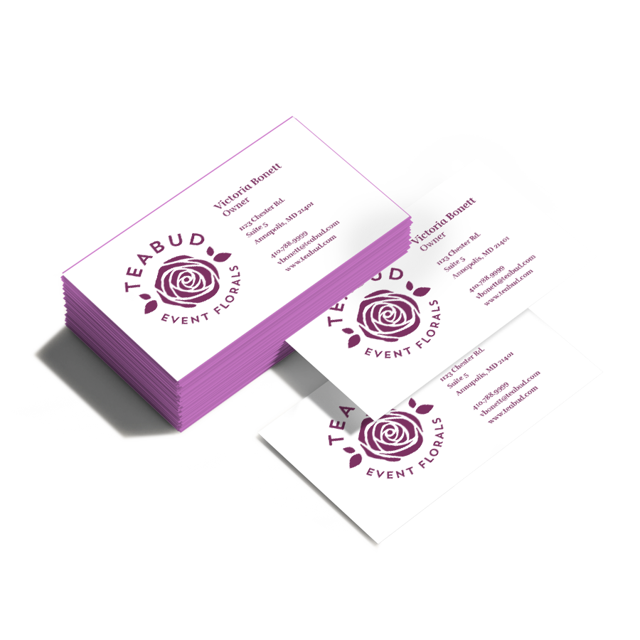 Painted Edge Business Cards