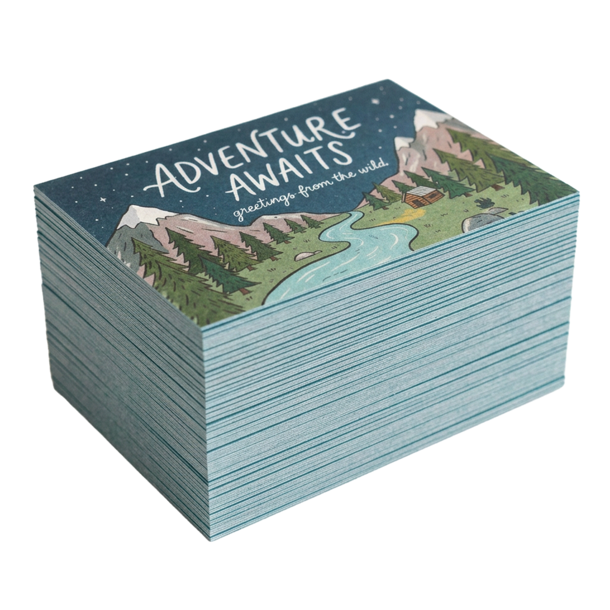 Edge Painted Postcards