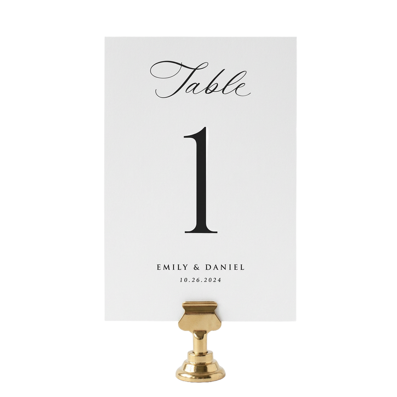 Table Numbers