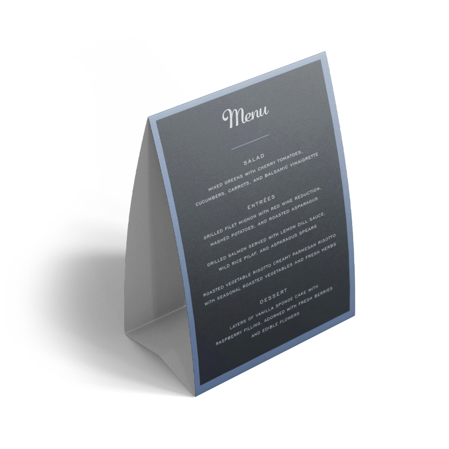 Pearlized Table Tents