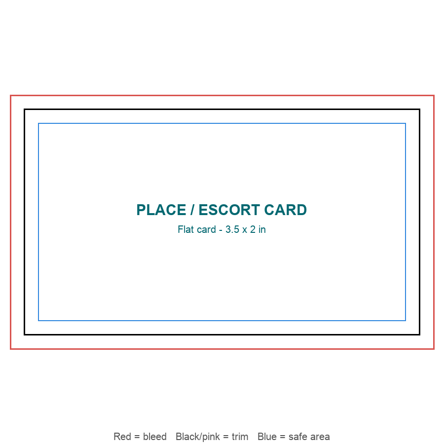 Place Cards & Escort Cards template preview