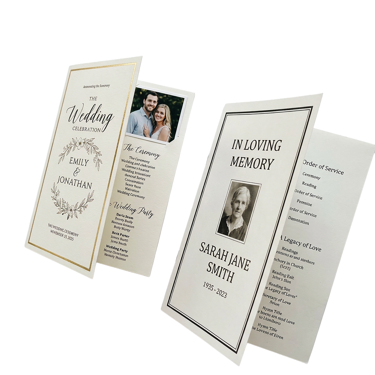 Wedding & Event Programs